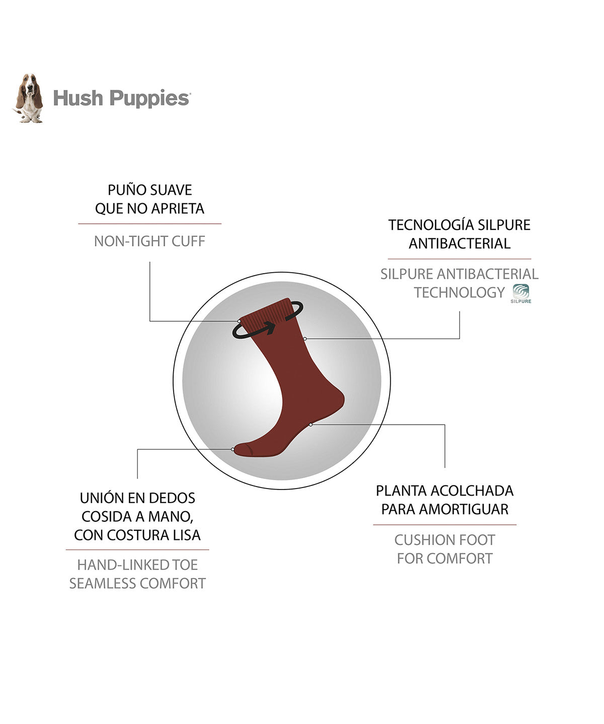 Calcetín Hombre Co Plain Cushionfoot