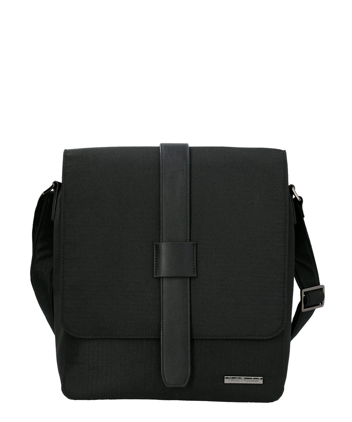 Maletin Poliester Reciclado Hombre Wr Randall Cross Negro Hush Puppies | Hush Puppies