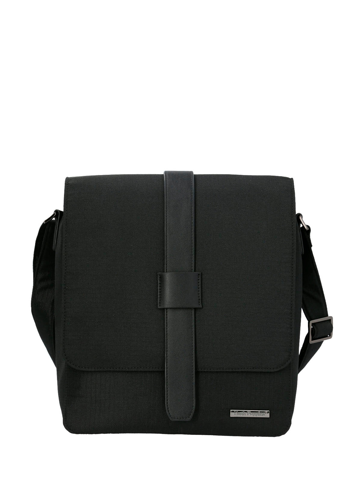 Maletin Poliester Reciclado Hombre Wr Randall Cross Negro Hush Puppies | Hush Puppies