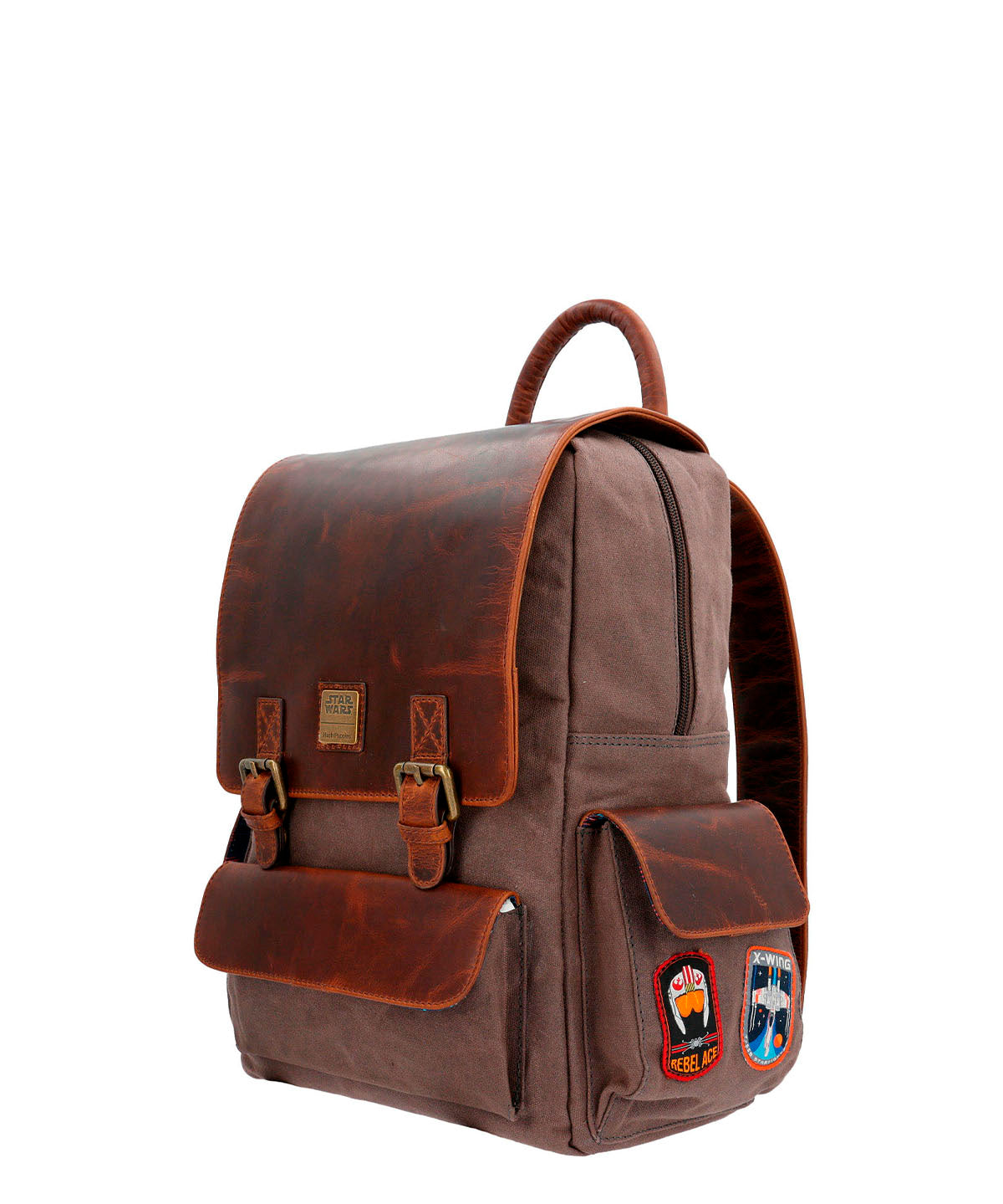 Mochila Canvas Engrasado Y Cuero Hombre Sw Rebel Resist Back Café Hush Puppies | Hush Puppies