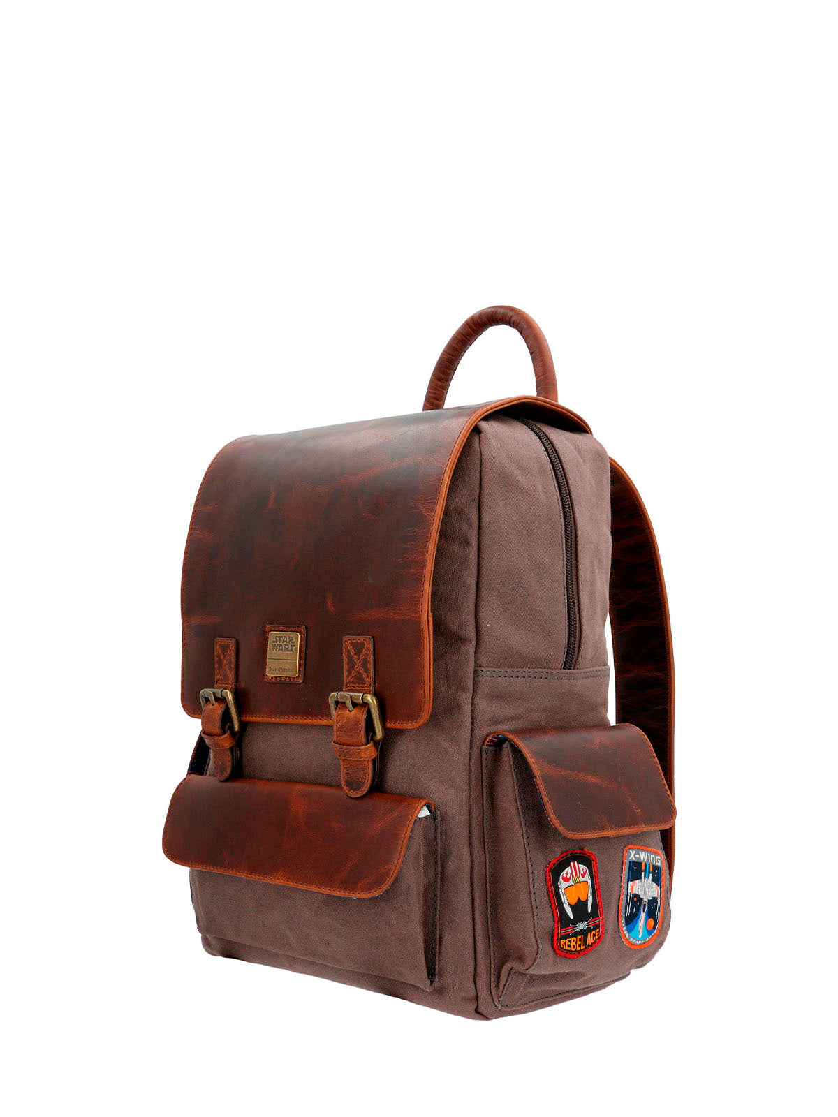 Mochila Canvas Engrasado Y Cuero Hombre Sw Rebel Resist Back Café Hush Puppies | Hush Puppies