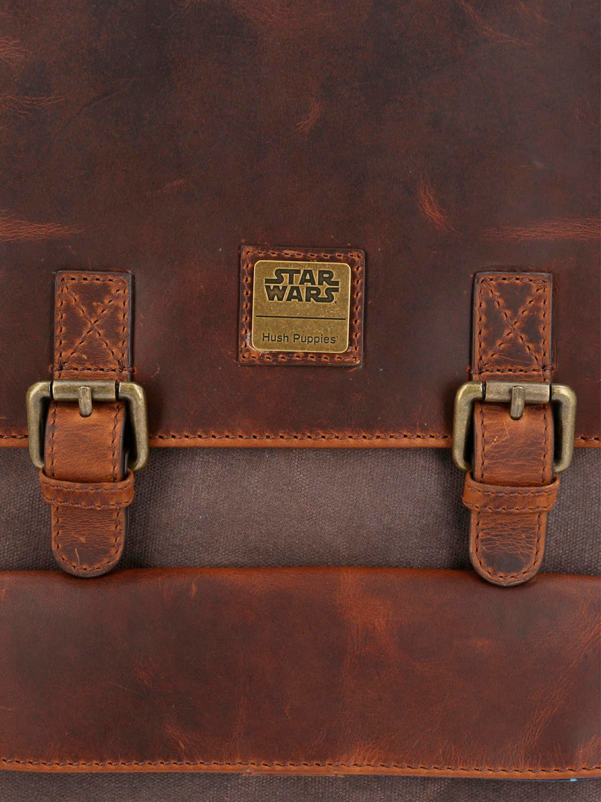 Mochila Canvas Engrasado Y Cuero Hombre Sw Rebel Resist Back Café Hush Puppies | Hush Puppies