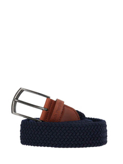 Cinturon Cuero /Elastano Hombre Hp Fernan Azul Hush Puppies