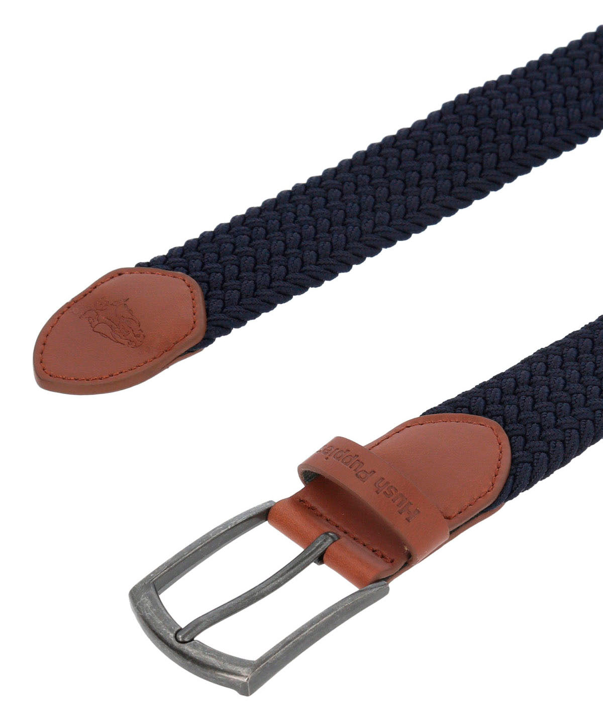 Cinturon Cuero /Elastano Hombre Hp Fernan Azul Hush Puppies