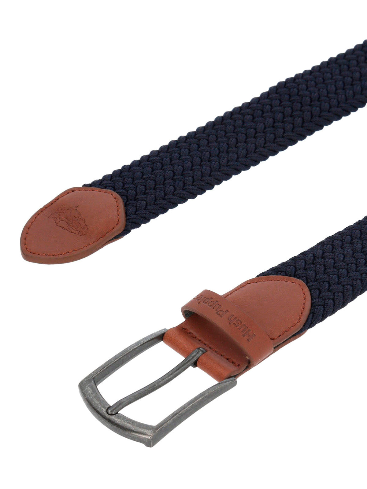 Cinturon Cuero /Elastano Hombre Hp Fernan Azul Hush Puppies