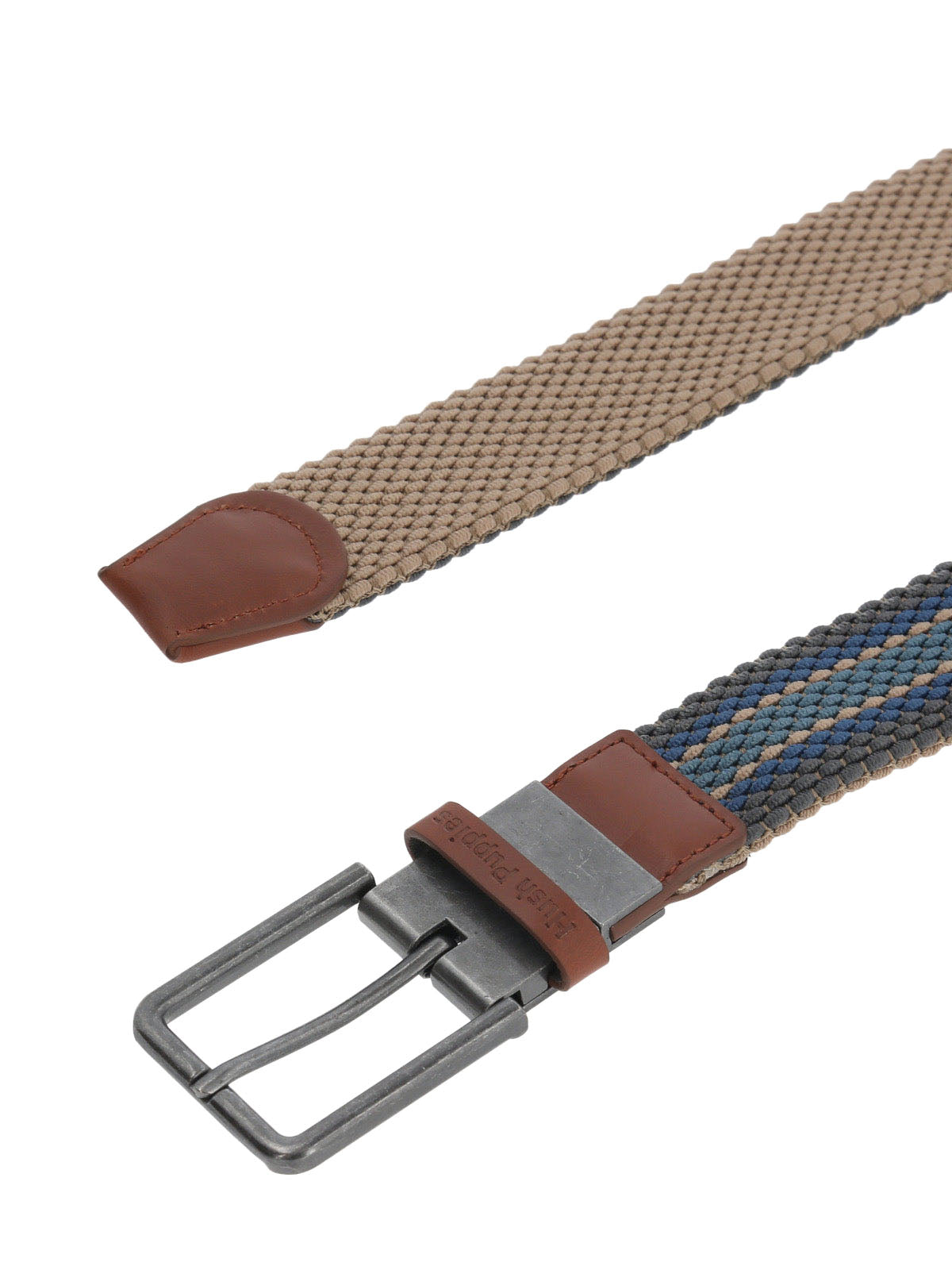 Cinturon Cuero /Elastano Hombre Hp Rev Fabero Multicolor Hush Puppies