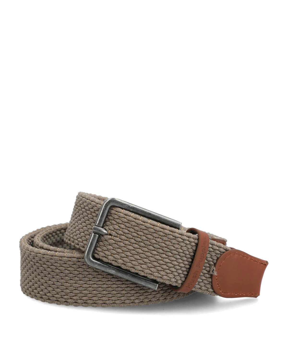 Cinturon Cuero Hombre Hp Rev Fausto Café Hush Puppies