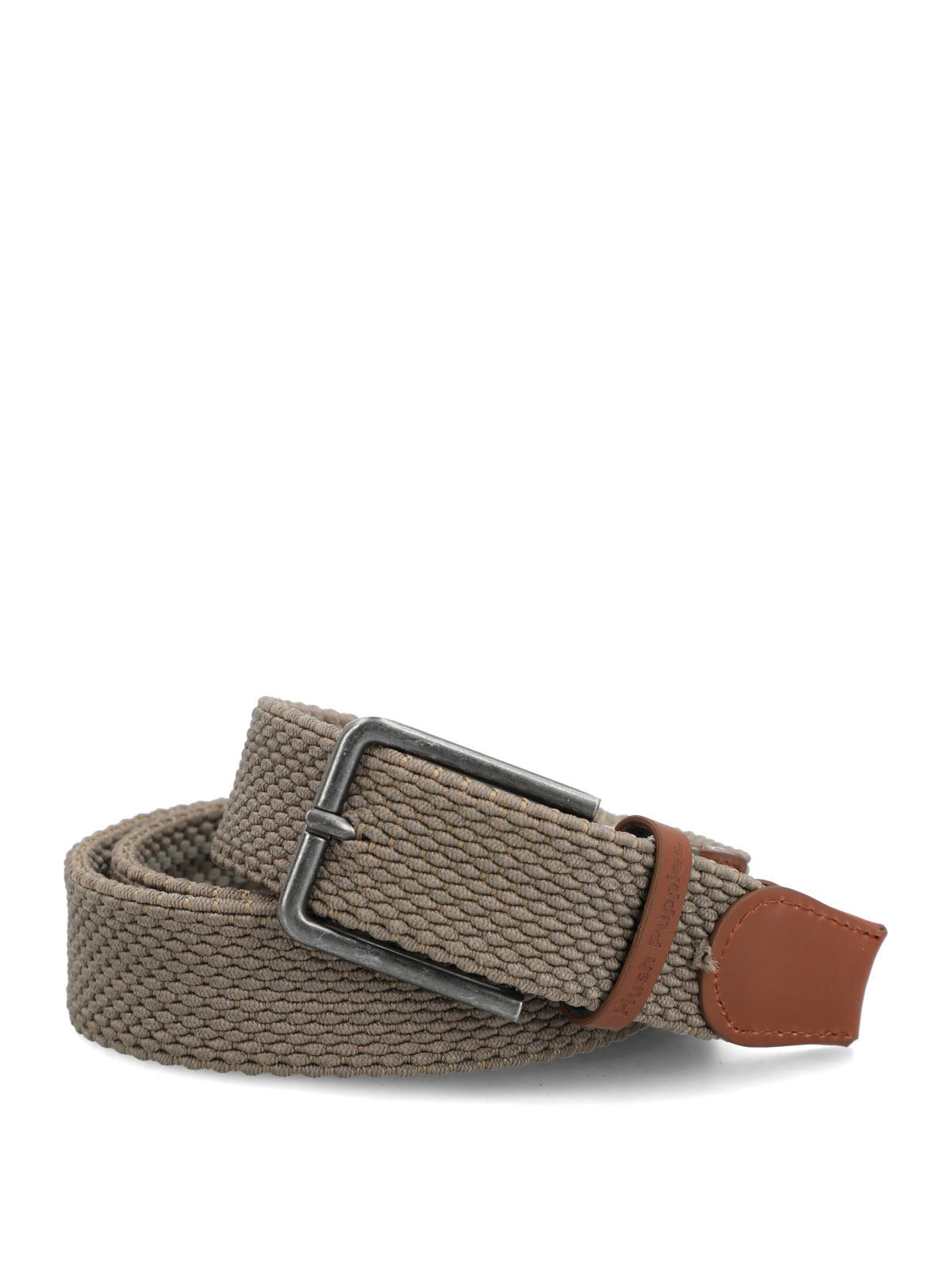 Cinturon Cuero Hombre Hp Rev Fausto Café Hush Puppies