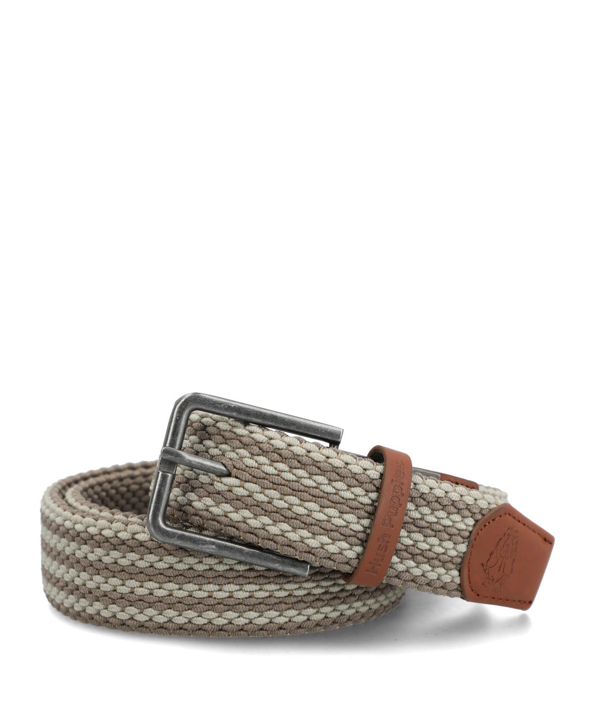 Cinturon Cuero Hombre Hp Rev Fausto Café Hush Puppies