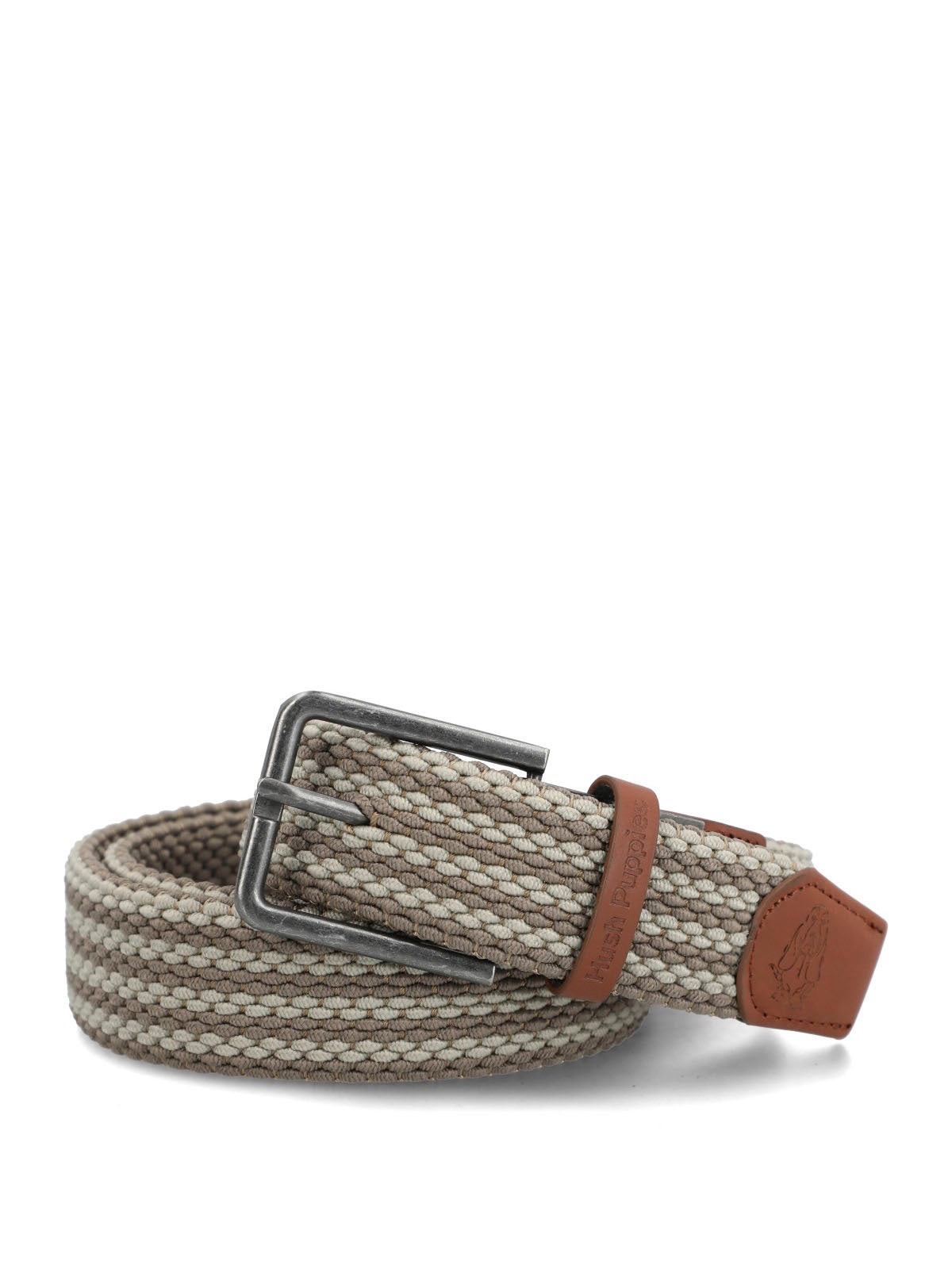 Cinturon Cuero Hombre Hp Rev Fausto Café Hush Puppies