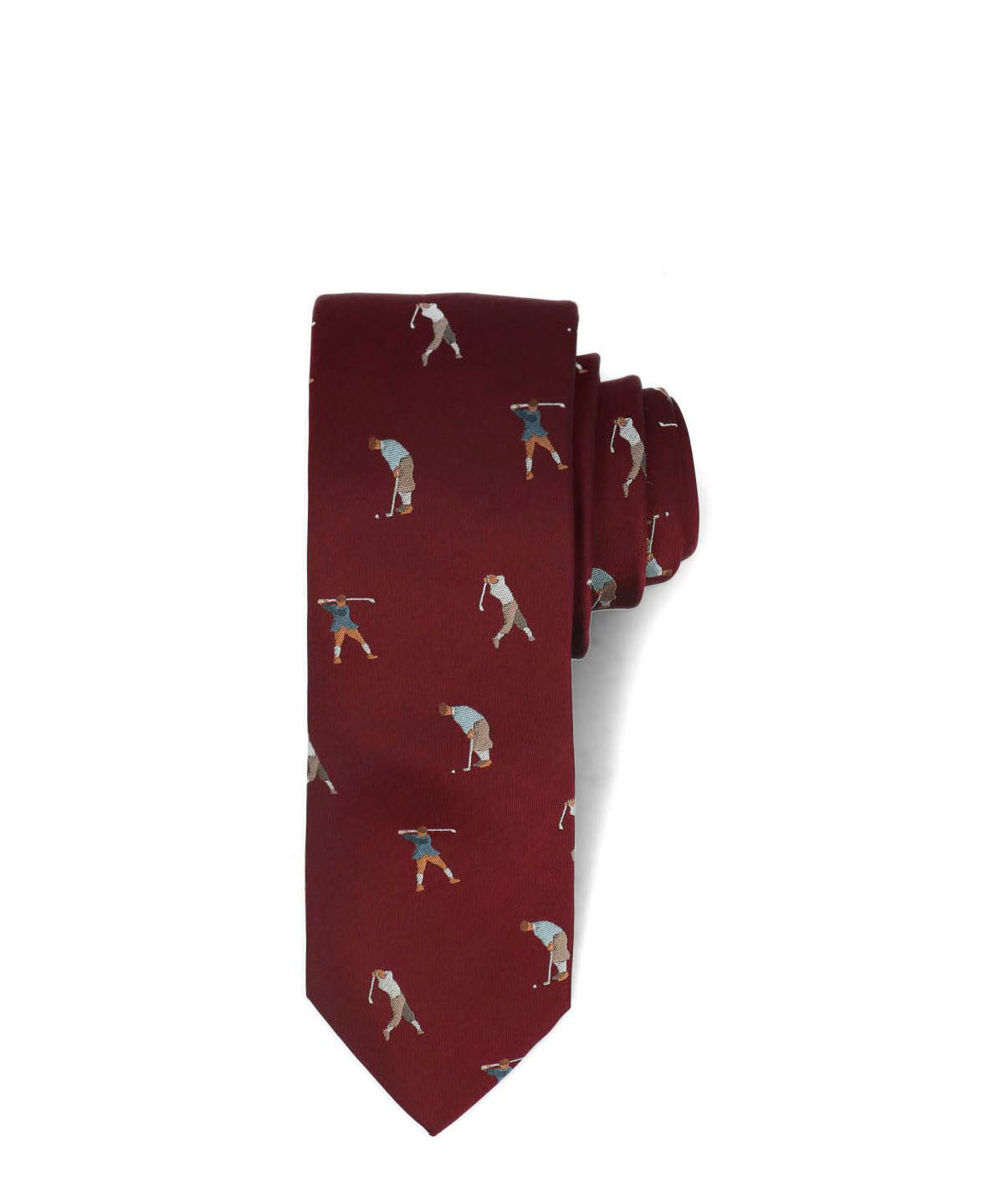 Corbata Seda Hombre Hp Tie Golf Rojo Hush Puppies