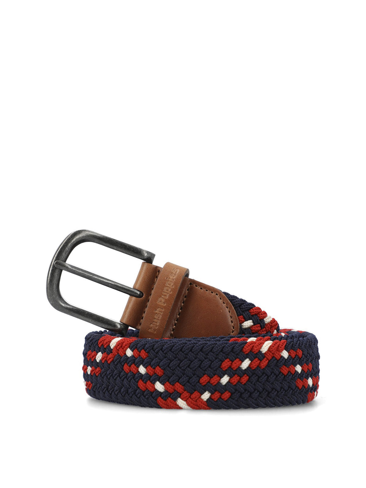 Cinturon Cuero /Elastano Hombre Hp Frankie Azul Hush Puppies