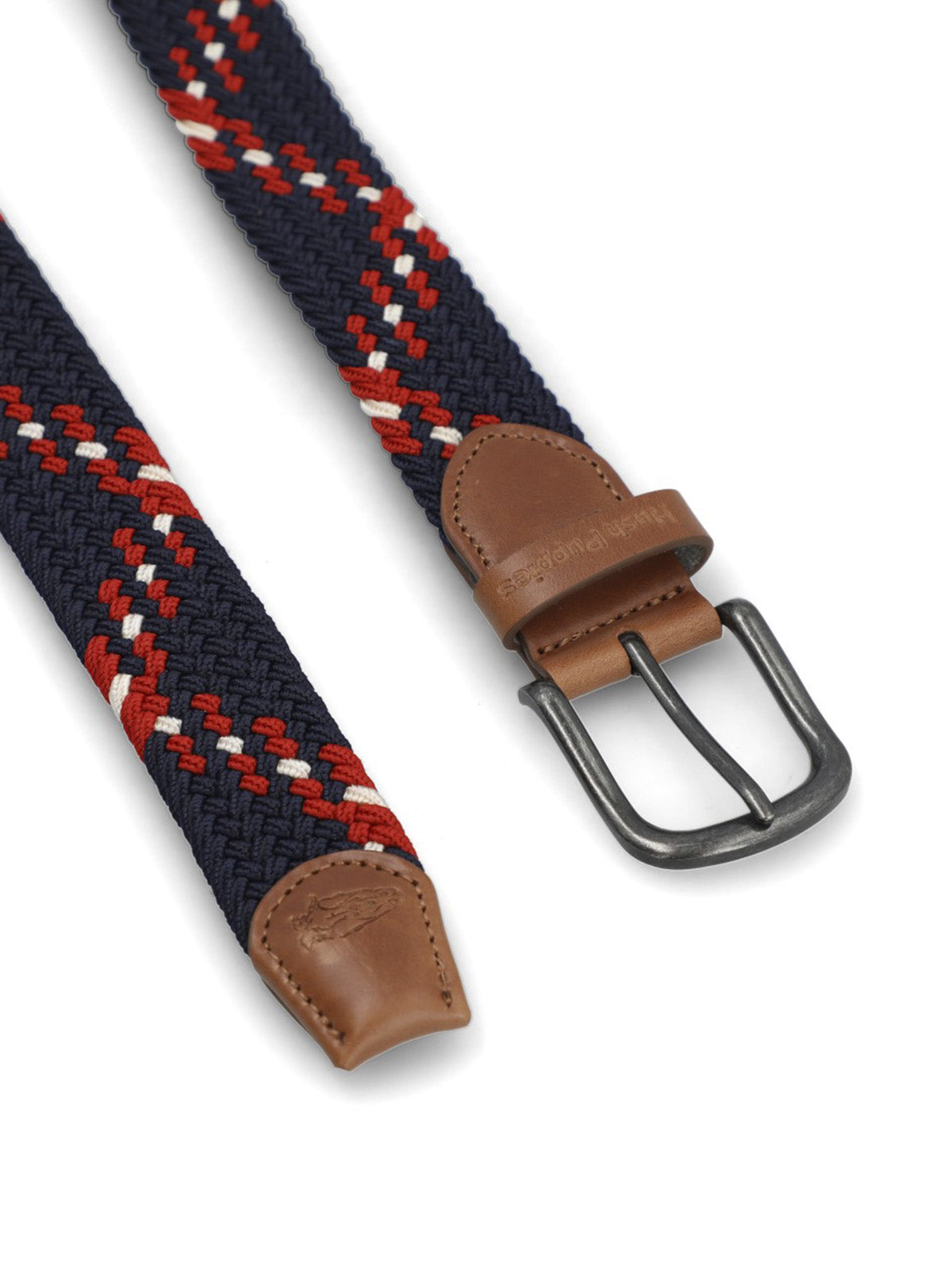 Cinturon Cuero /Elastano Hombre Hp Frankie Azul Hush Puppies