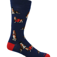 Calcetin Algodón Hombre C Hat Basset Azul Hush Puppies | Hush Puppies