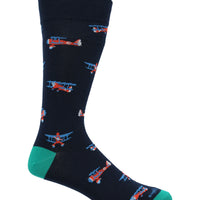 Calcetin Algodón Hombre C Cuff Plane Azul Hush Puppies | Hush Puppies