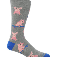 Calcetin Algodón Hombre C Cuff Skatepig Gris Hush Puppies | Hush Puppies