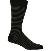 Calcetin Algodón Hombre C Cuff Lines Negro Hush Puppies | Hush Puppies