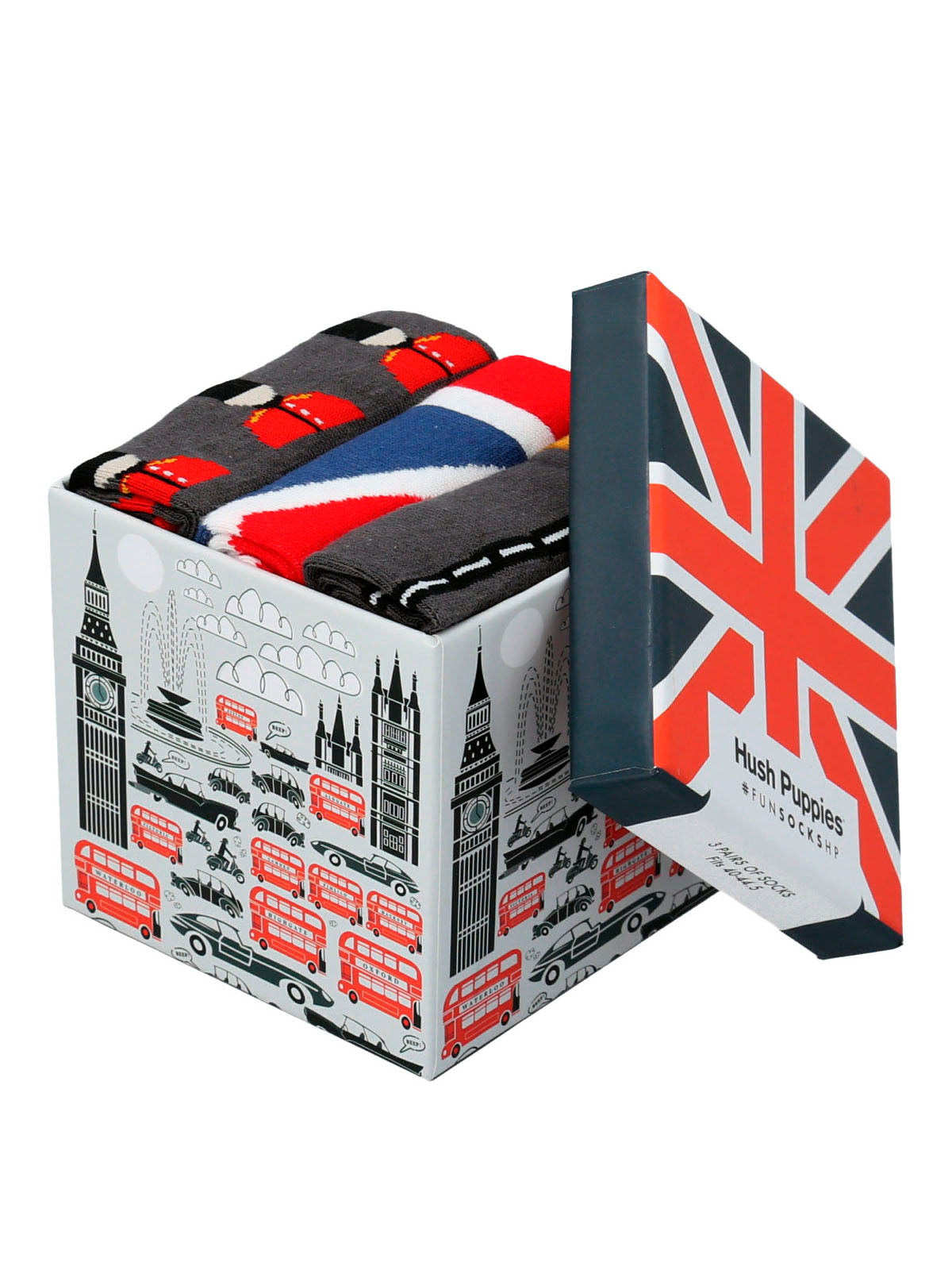 Calcetin Algodón Hombre Pack Gift Uk Multicolor Hush Puppies | Hush Puppies
