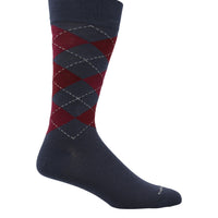 Calcetin Algodón Hombre C Cuff Argyle Azul Hush Puppies | Hush Puppies