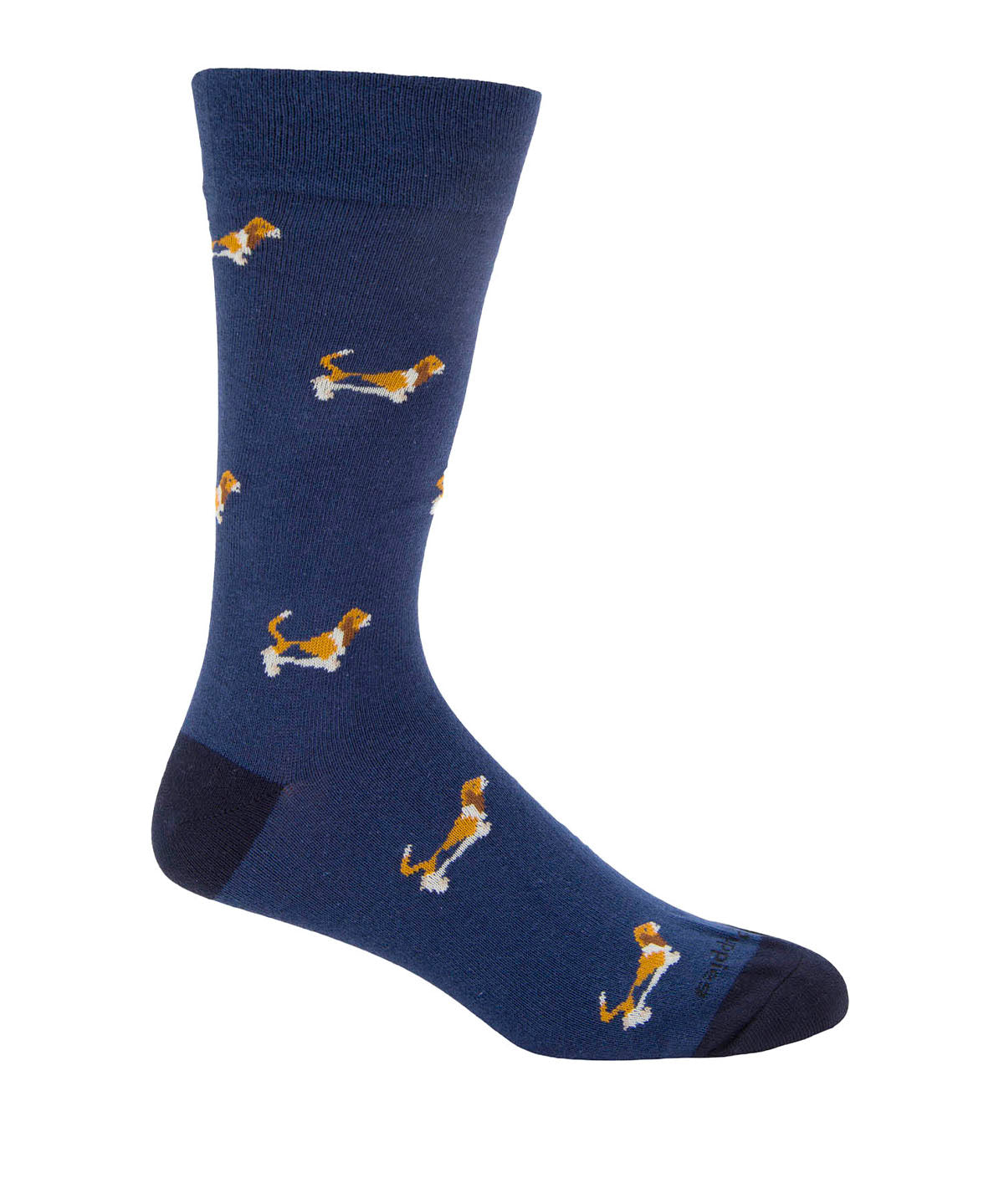 Calcetin Algodón Hombre C Cuff Basset Azul Hush Puppies