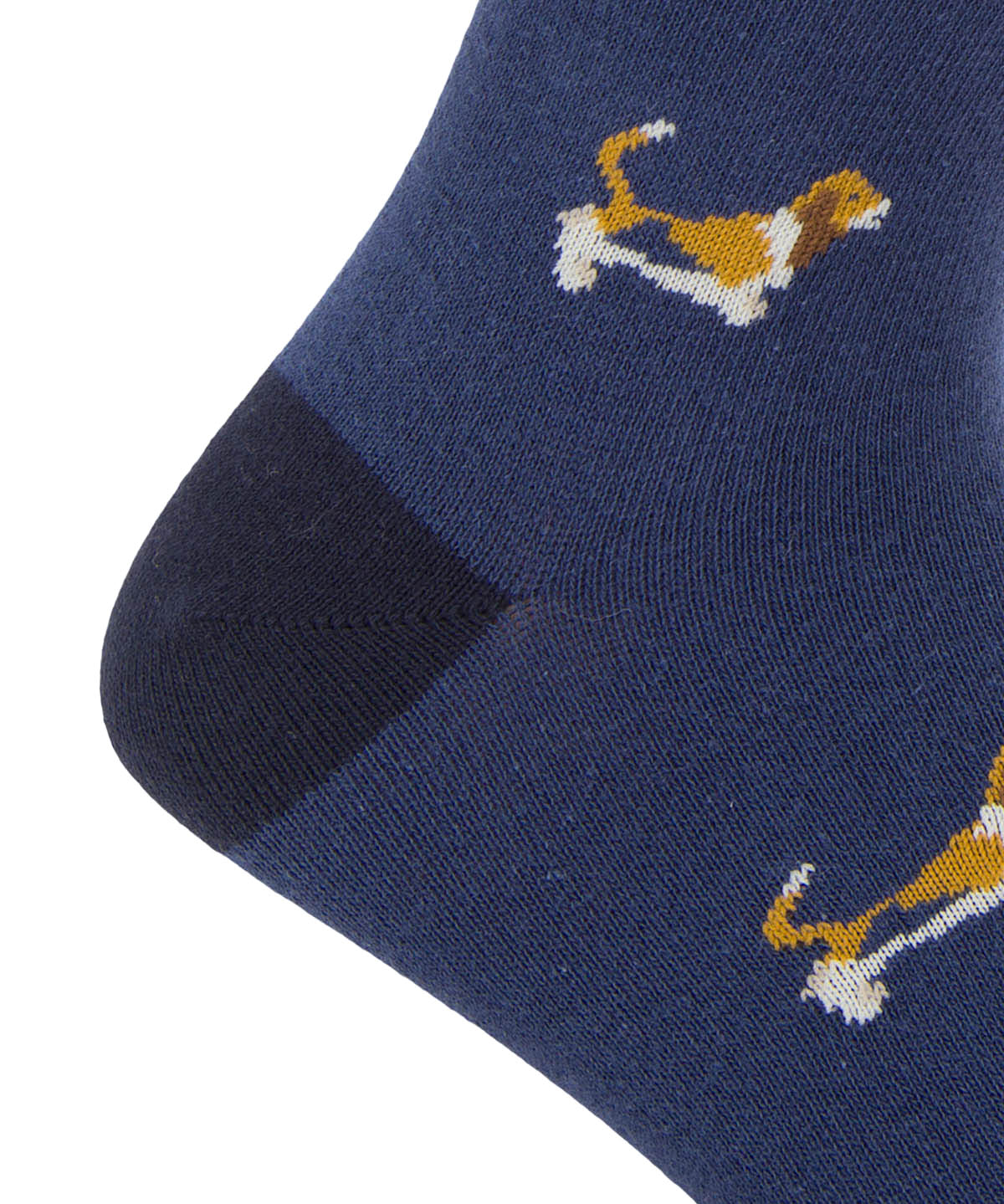 Calcetin Algodón Hombre C Cuff Basset Azul Hush Puppies