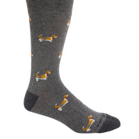 Calcetin Algodón Hombre C Cuff Basset Gris Hush Puppies