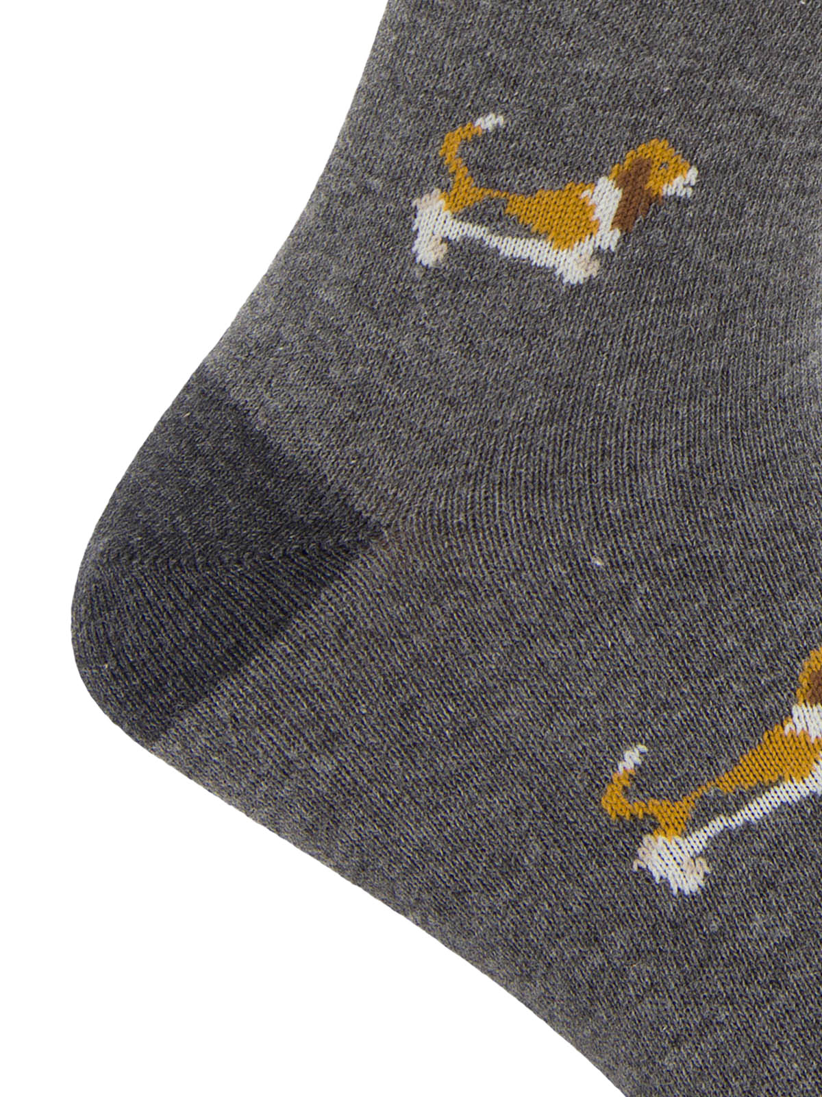 Calcetin Algodón Hombre C Cuff Basset Gris Hush Puppies