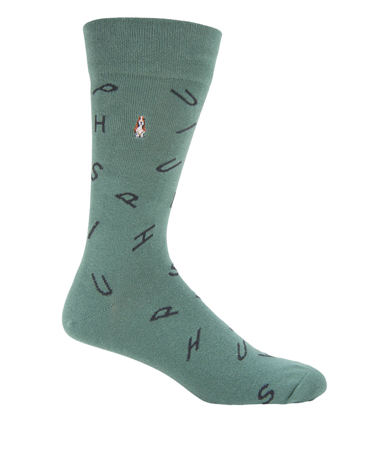 Calcetin Algodón Hombre C Cuff Letter Verde Hush Puppies