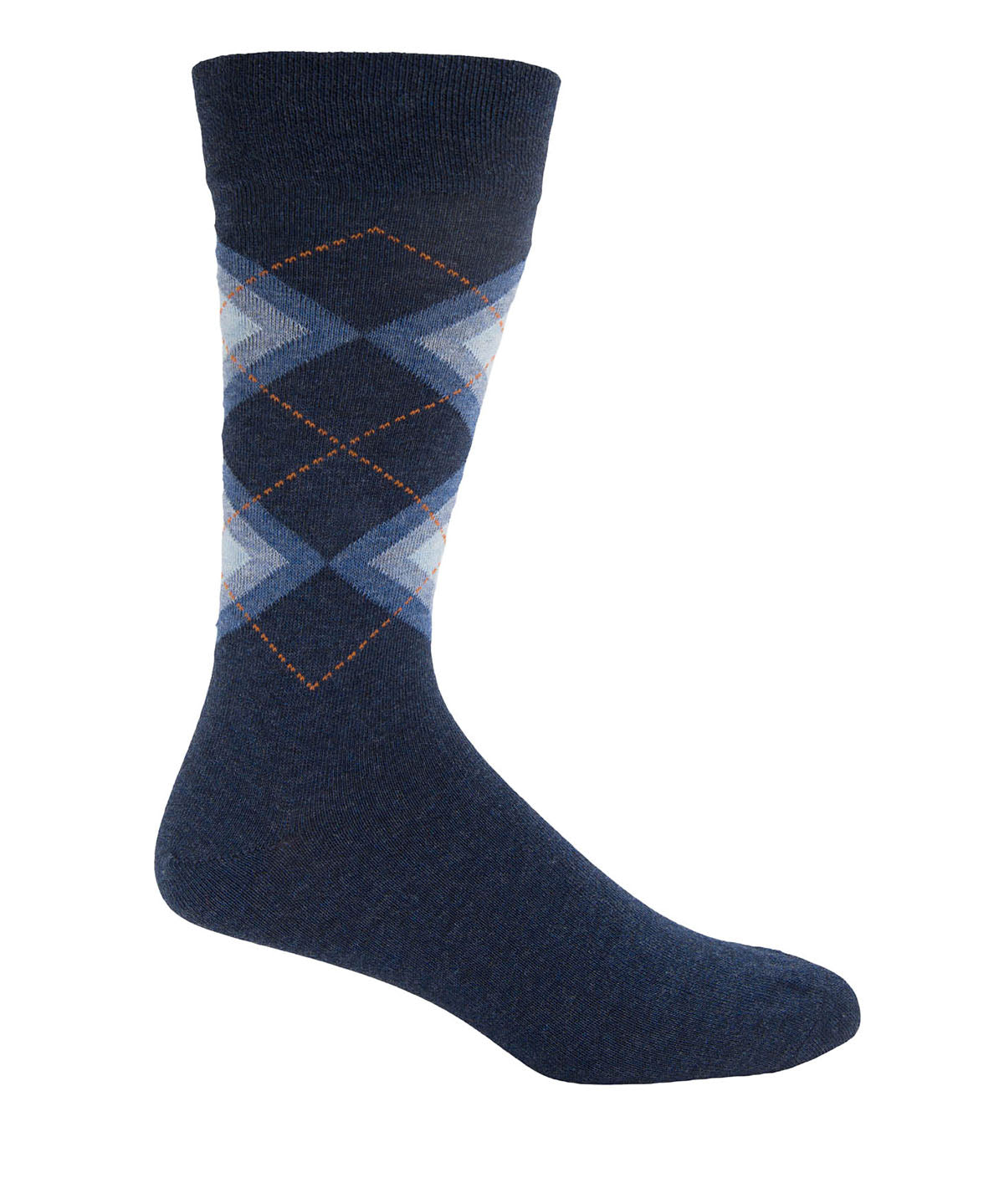 Calcetin Algodón Hombre C Cuff Argyle Azul Hush Puppies