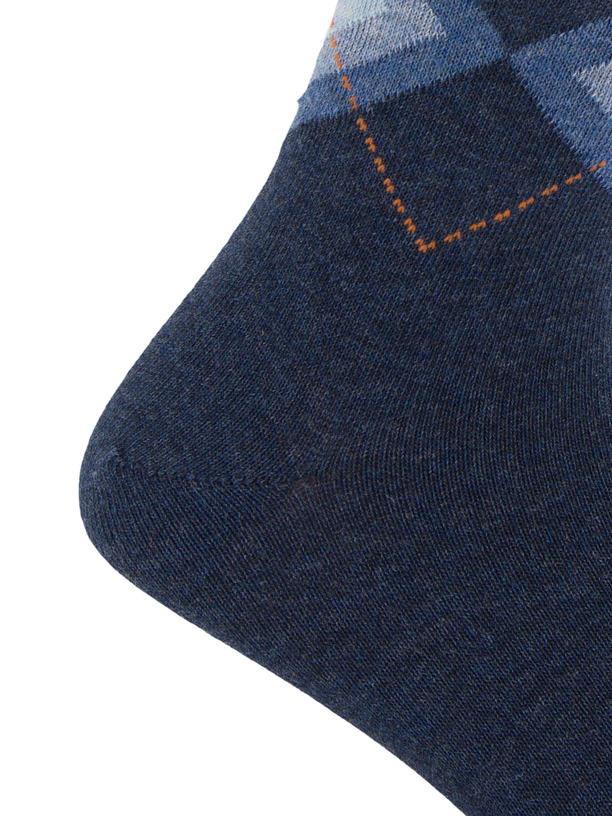 Calcetin Algodón Hombre C Cuff Argyle Azul Hush Puppies