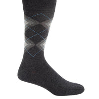 Calcetin Algodón Hombre C Cuff Argyle Gris Hush Puppies