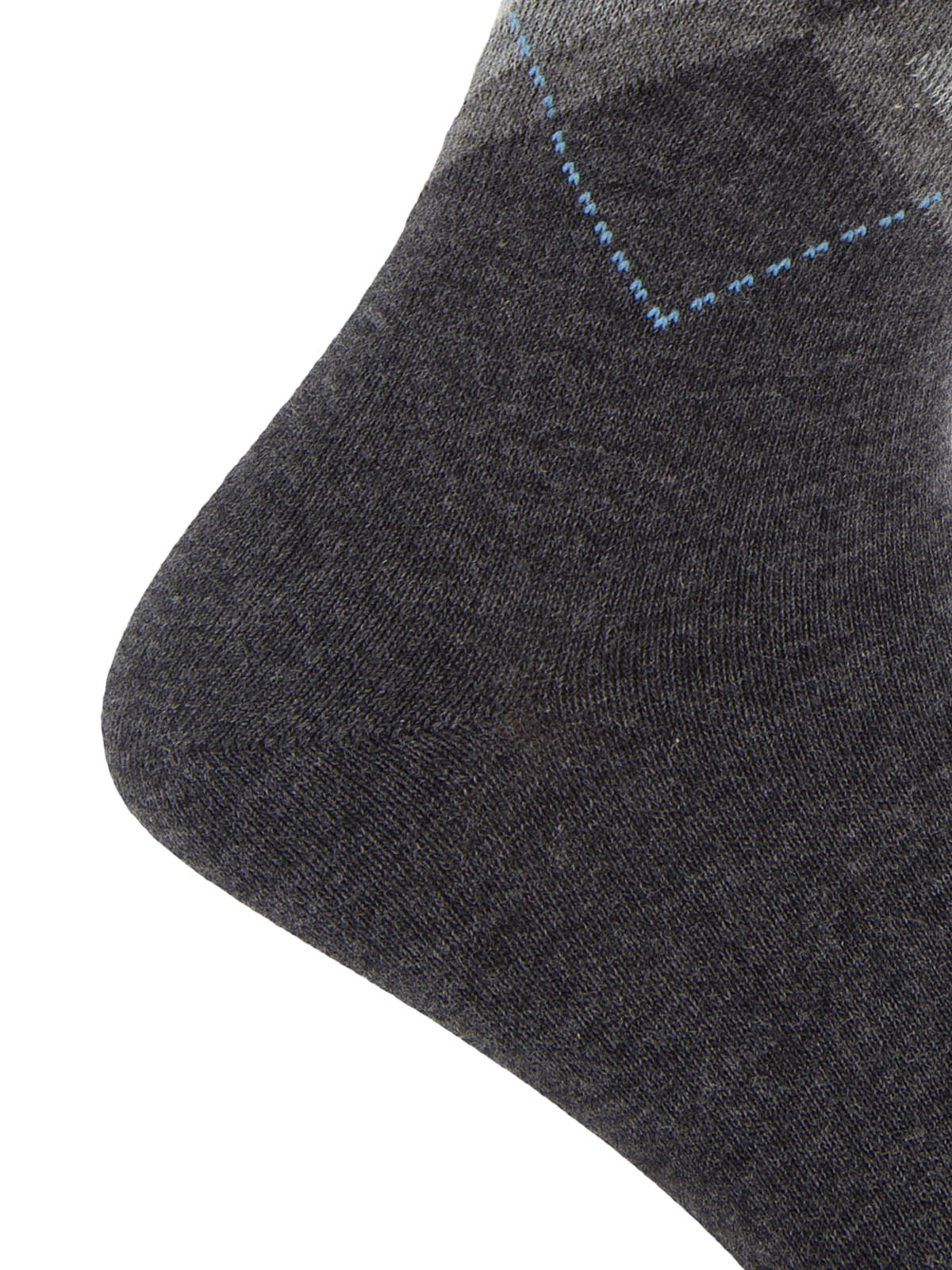 Calcetin Algodón Hombre C Cuff Argyle Gris Hush Puppies