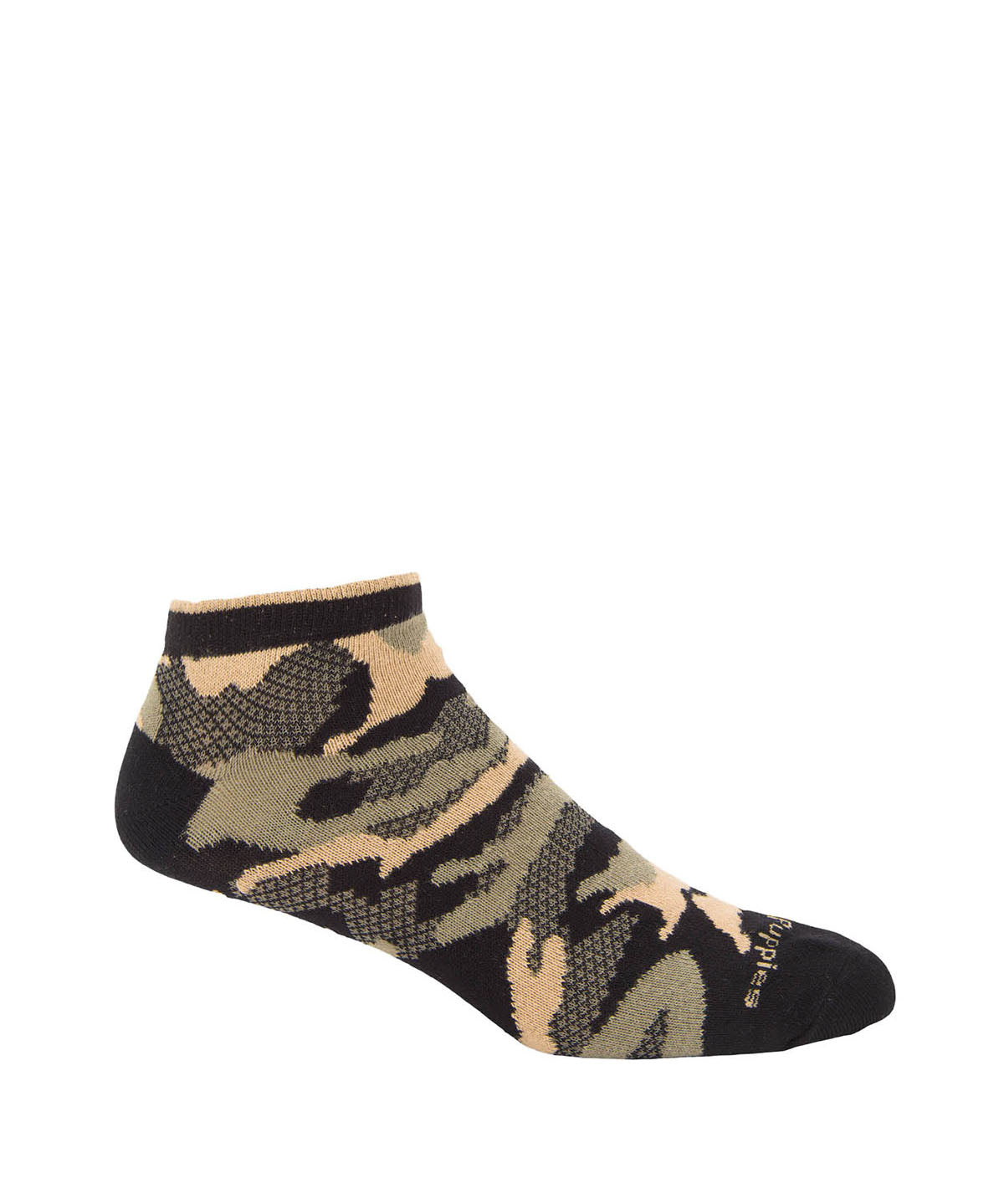 Calcetin Algodón Hombre Ped Camo Negro Hush Puppies