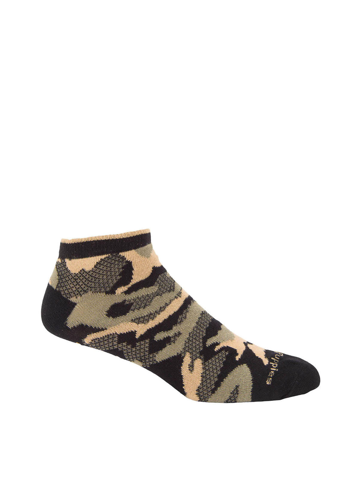 Calcetin Algodón Hombre Ped Camo Negro Hush Puppies