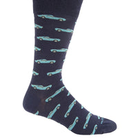 Calcetin Algodón Hombre C Vintage Car Azul Hush Puppies