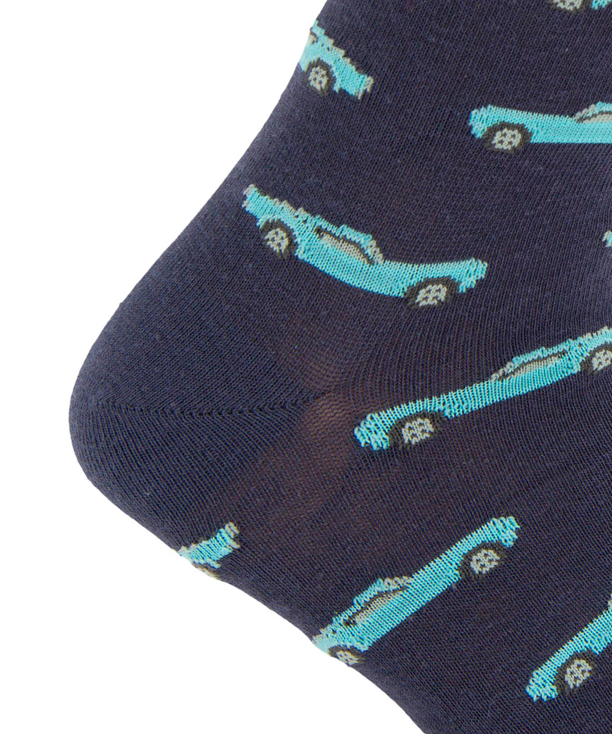 Calcetin Algodón Hombre C Vintage Car Azul Hush Puppies