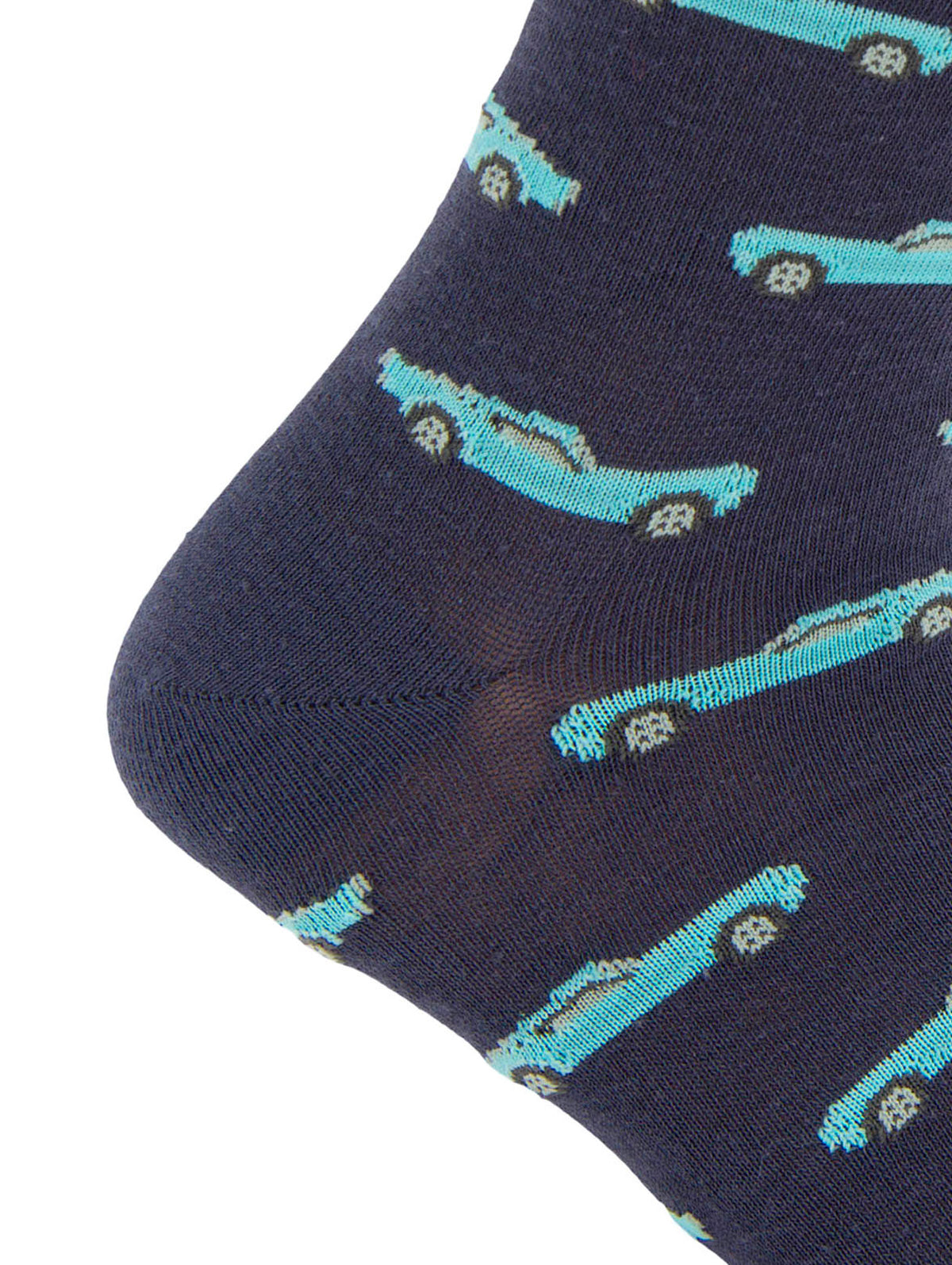 Calcetin Algodón Hombre C Vintage Car Azul Hush Puppies