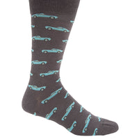 Calcetin Algodón Hombre C Vintage Car Gris Hush Puppies