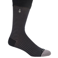 Calcetin Algodón Hombre D Lines Dog Negro Hush Puppies