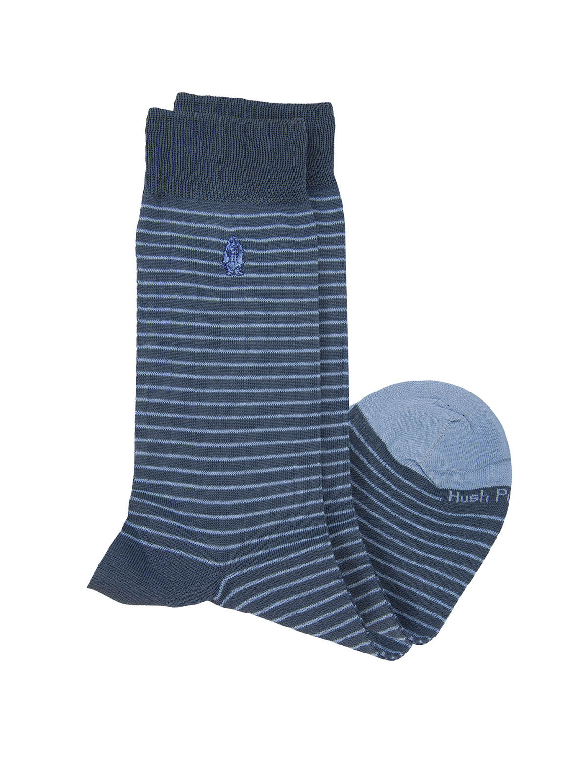 Calcetin Algodón Hombre D Lines Dog Azul Hush Puppies