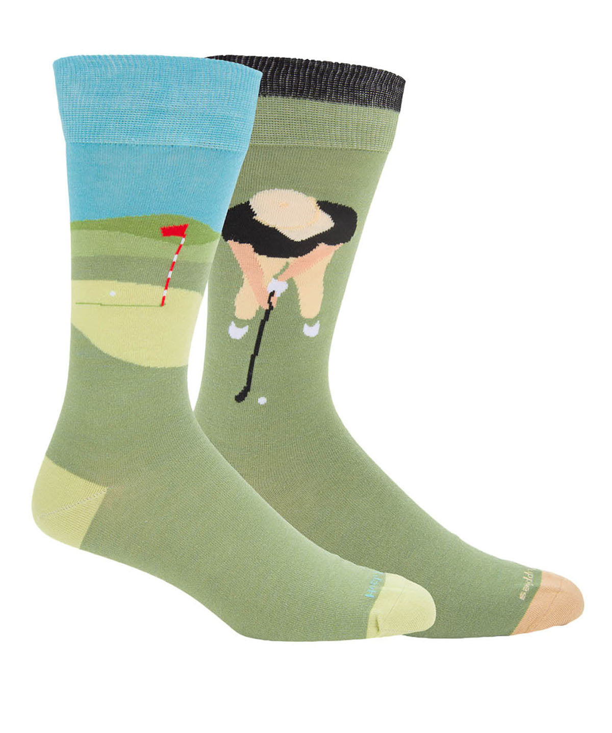Calcetin Algodón Hombre Diff Golf Verde Hush Puppies