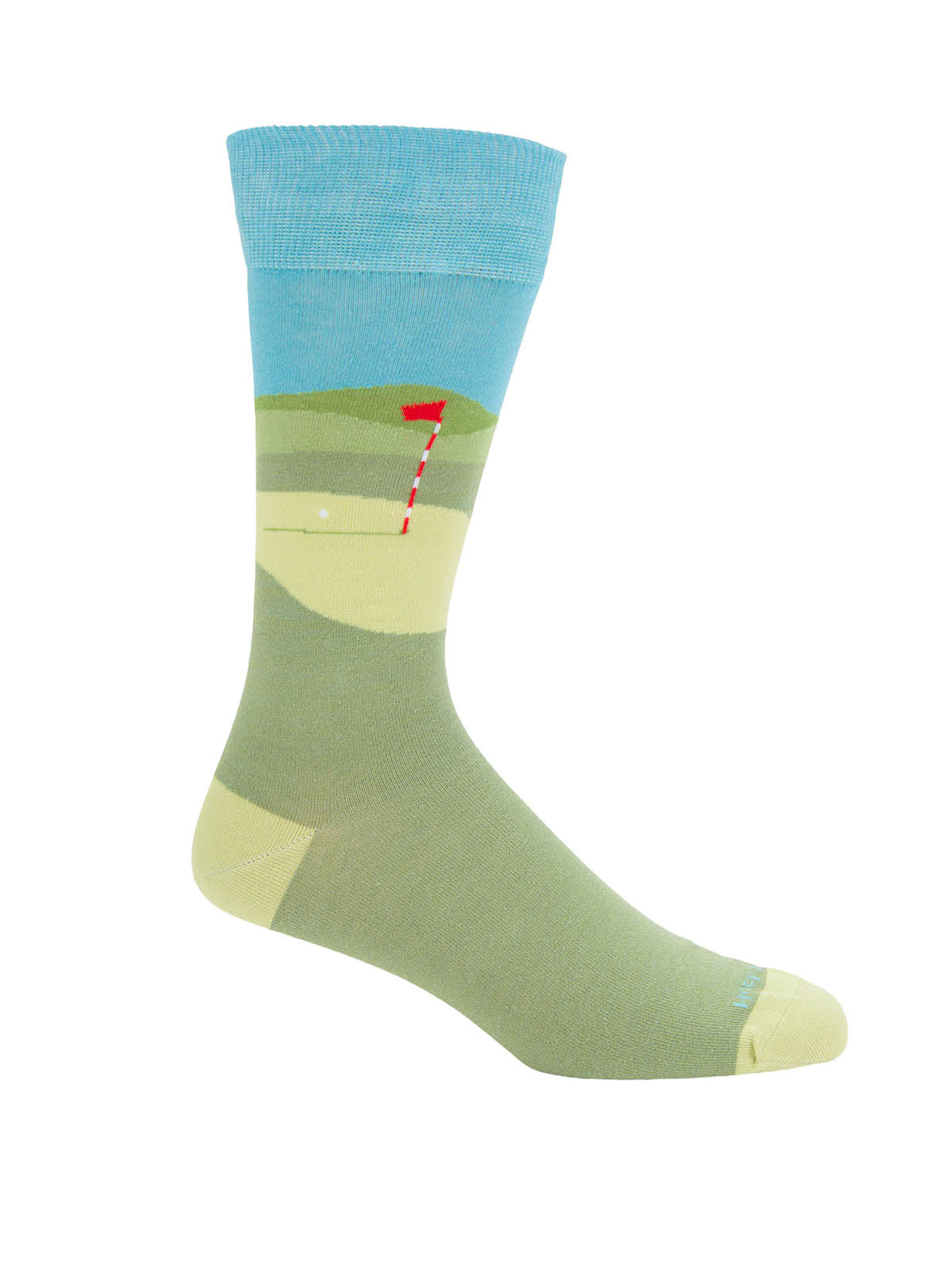 Calcetin Algodón Hombre Diff Golf Verde Hush Puppies