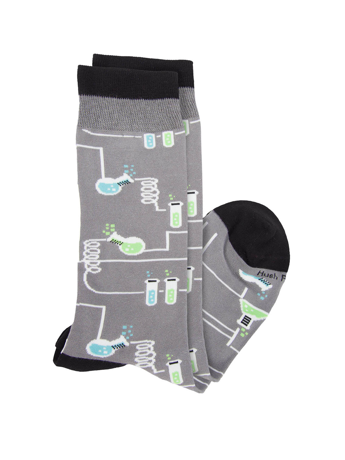 Calcetin Algodón Hombre C Chemical Gris Hush Puppies