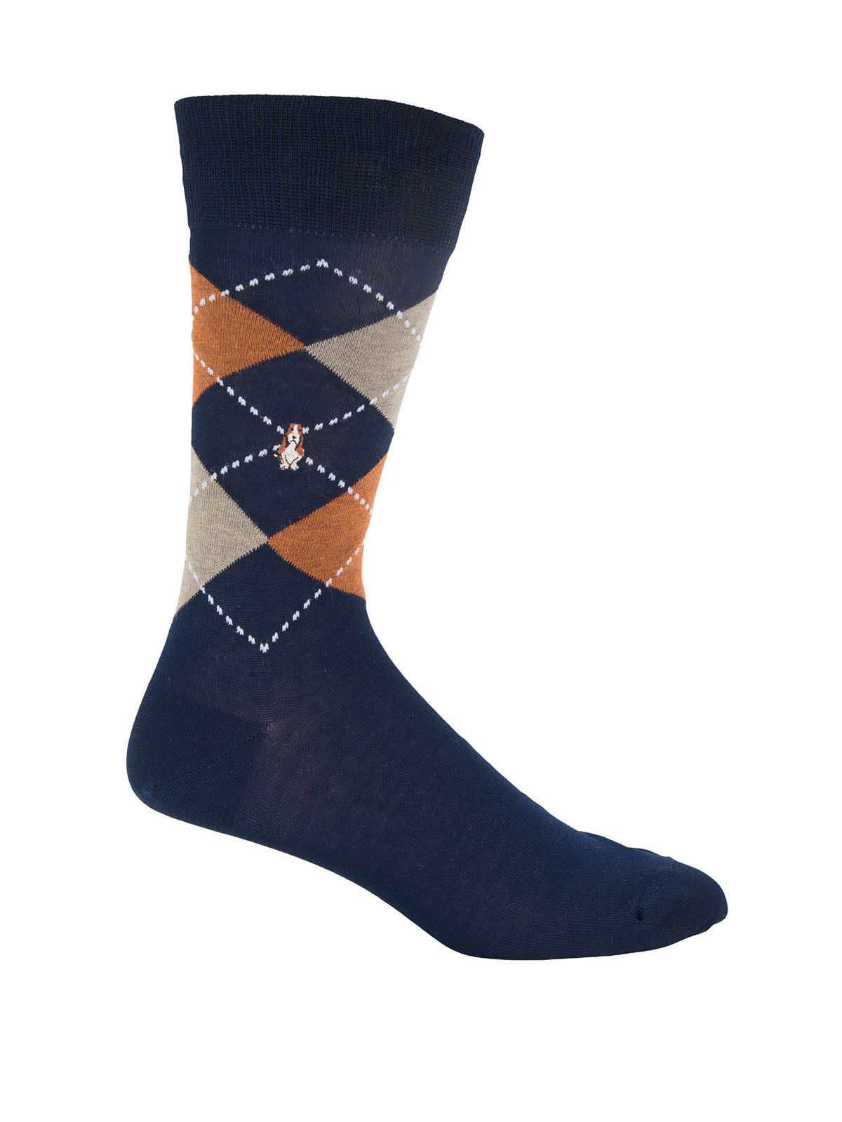 Calcetin Algodón Hombre D Rombos Azul Hush Puppies