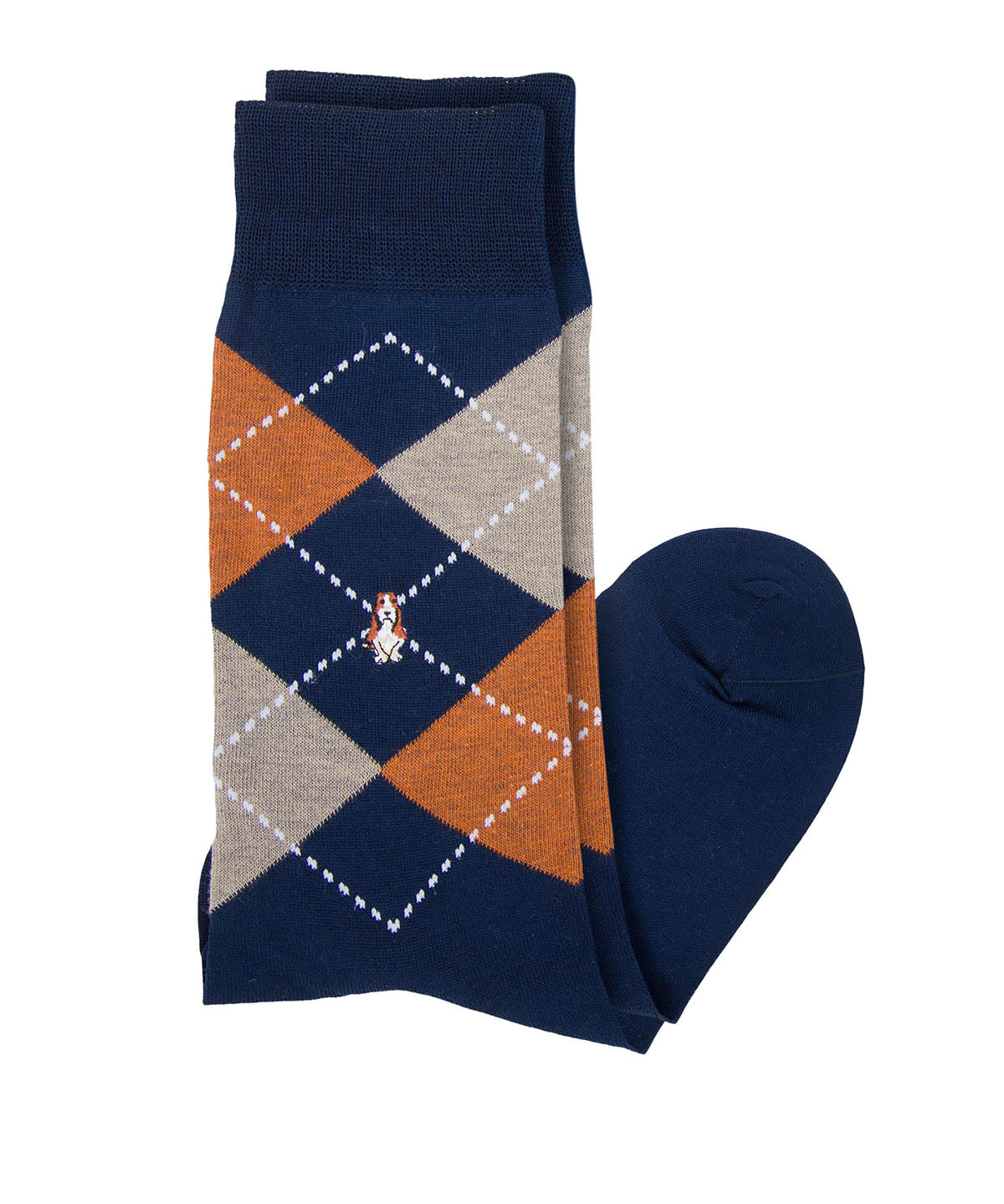 Calcetin Algodón Hombre D Rombos Azul Hush Puppies