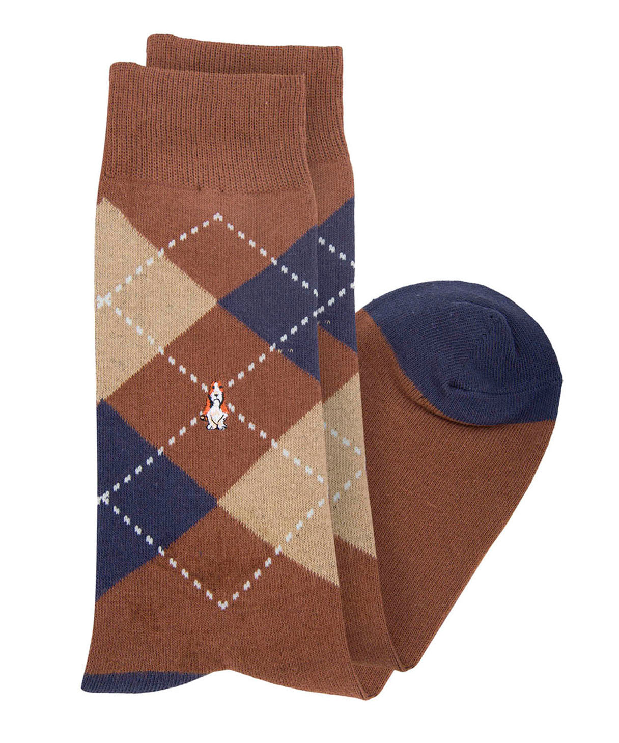 Calcetin Algodón Hombre C Diamond Café Hush Puppies