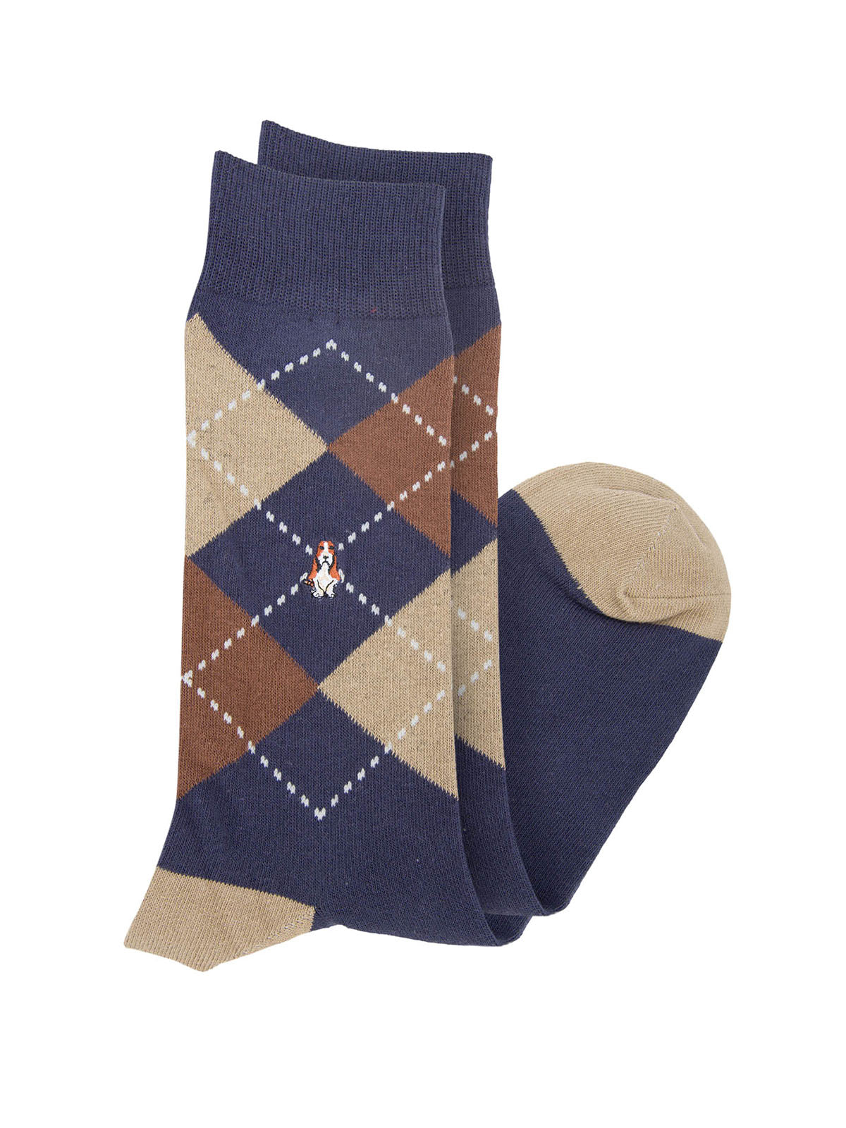 Calcetin Algodón Hombre C Diamond Azul Hush Puppies