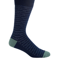 Calcetin Algodón Hombre C Cuff Hprepeat Azul Hush Puppies