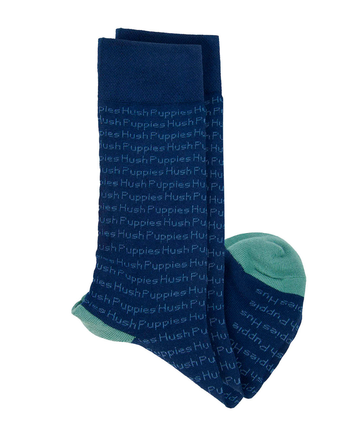 Calcetin Algodón Hombre C Cuff Hprepeat Azul Hush Puppies