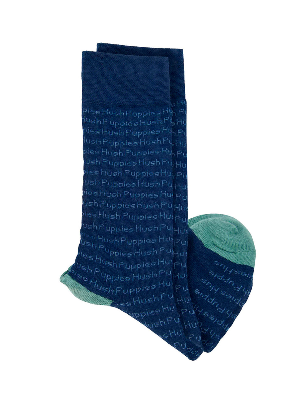 Calcetin Algodón Hombre C Cuff Hprepeat Azul Hush Puppies